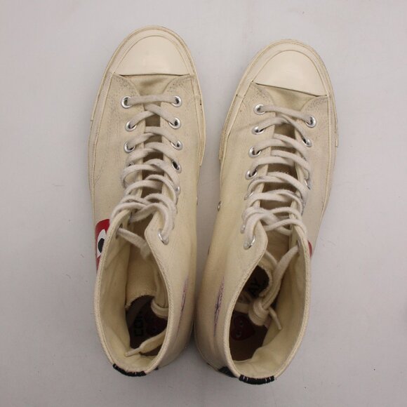 Converse Cream and Red High-Top Sneakers - Picture 9 of 9